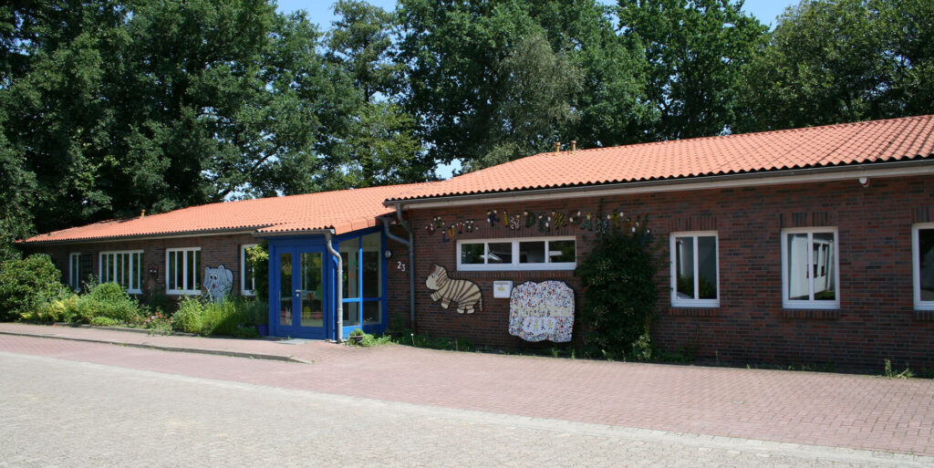 Außenansicht der Kindertagesstätte Axstedt-Steden